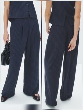 BOSS Tiana Pinstripe Pants Size 12